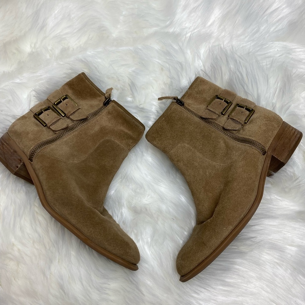 Nine West Tan Combat & Moto Boots